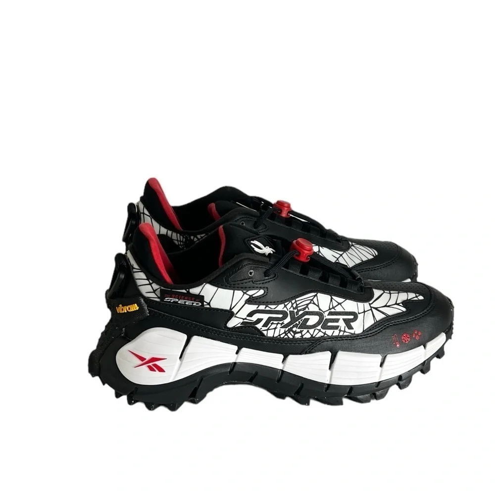 Spyder X Reebok Zig Kinetic 2.5 Edge White/ Core Black Athletic Shoes